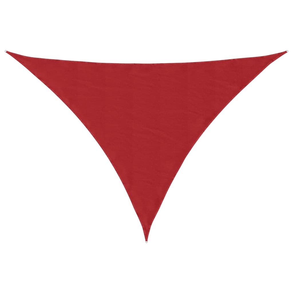 Solseil rød 7x5x5 m 100 % polyester oxford