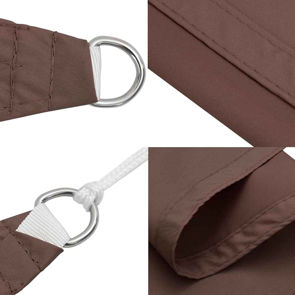 Solseil brun 2x2x2 m 100 % polyester oxford