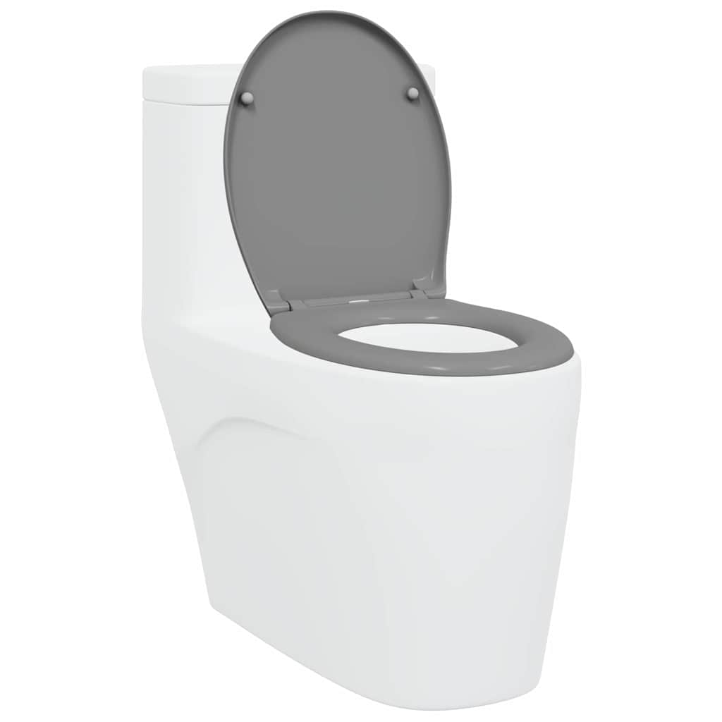 Toalettsete Grå 47 x 37 x 4 cm Duroplast