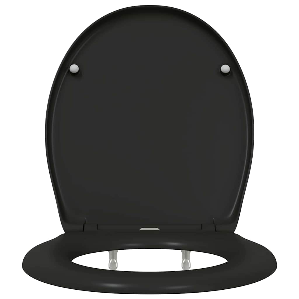 Toalettsete Svart 47 x 37 x 4 cm Duroplast