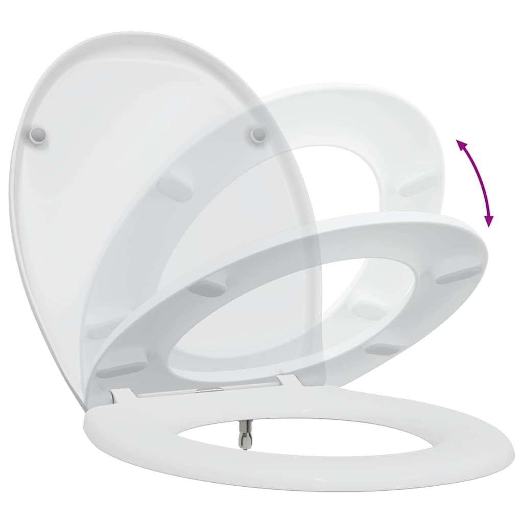 Toalettsete Hvit 47 x 37 x 4 cm Duroplast