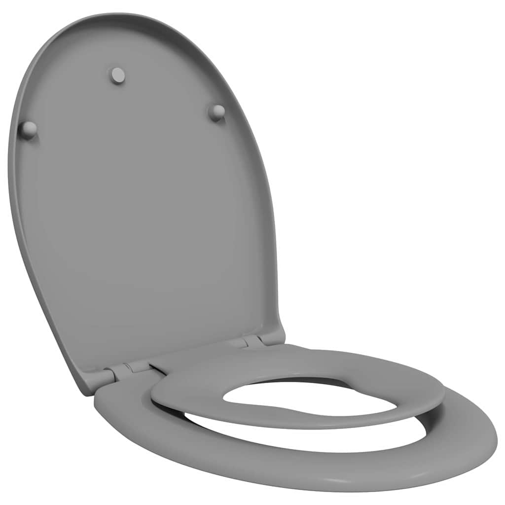 Toalettsete Grå 47 x 37 x 4 cm Duroplast