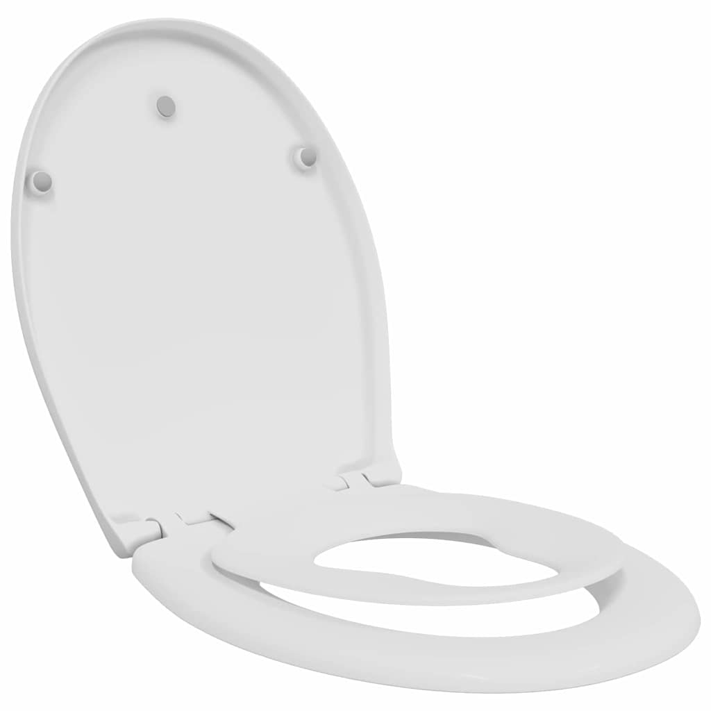 Toalettsete Hvit 47 x 37 x 4 cm Duroplast
