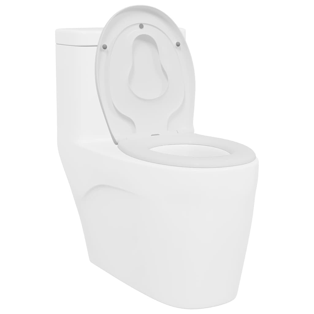 Toalettsete Hvit 47 x 37 x 4 cm Duroplast