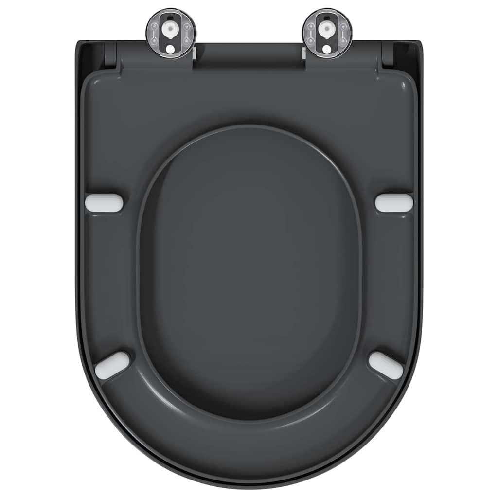 Toalettsete Antrasitt 49 x 36 x 4 cm Duroplast