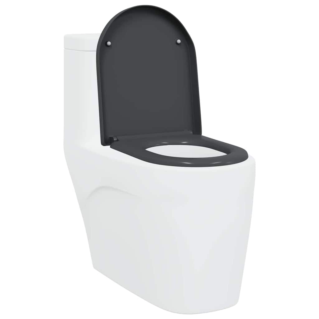 Toalettsete Antrasitt 49 x 36 x 4 cm Duroplast