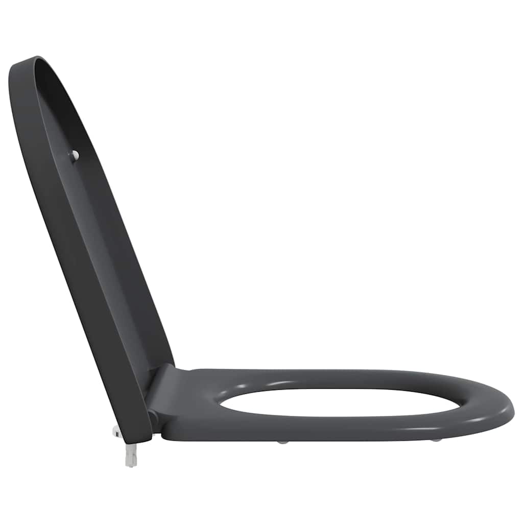 Toalettsete Antrasitt 49 x 36 x 4 cm Duroplast