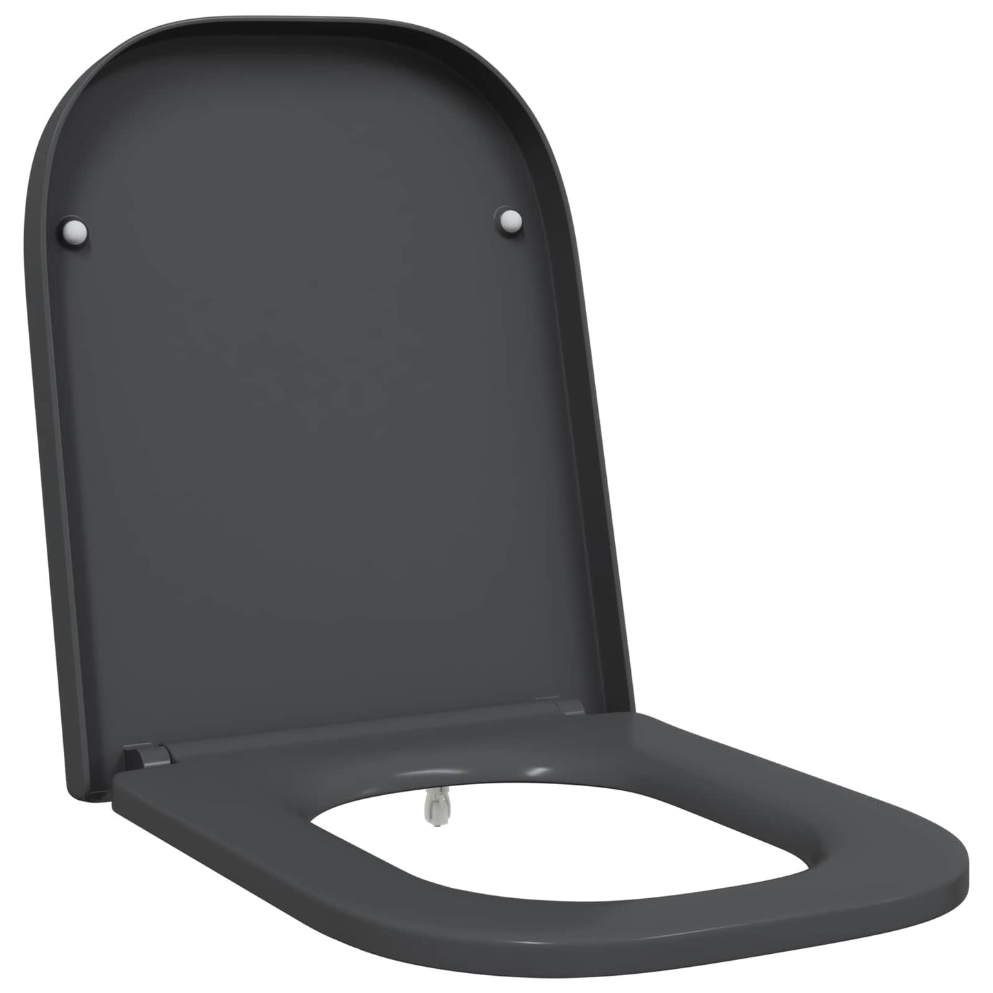 Toalettsete Antrasitt 47,5 x 35 x 3,6 cm Duroplast