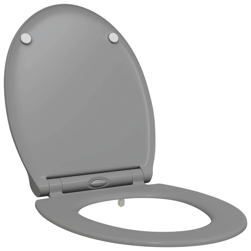Toalettsete Grå 45,5 x 37,5 x 3,8 cm Duroplast