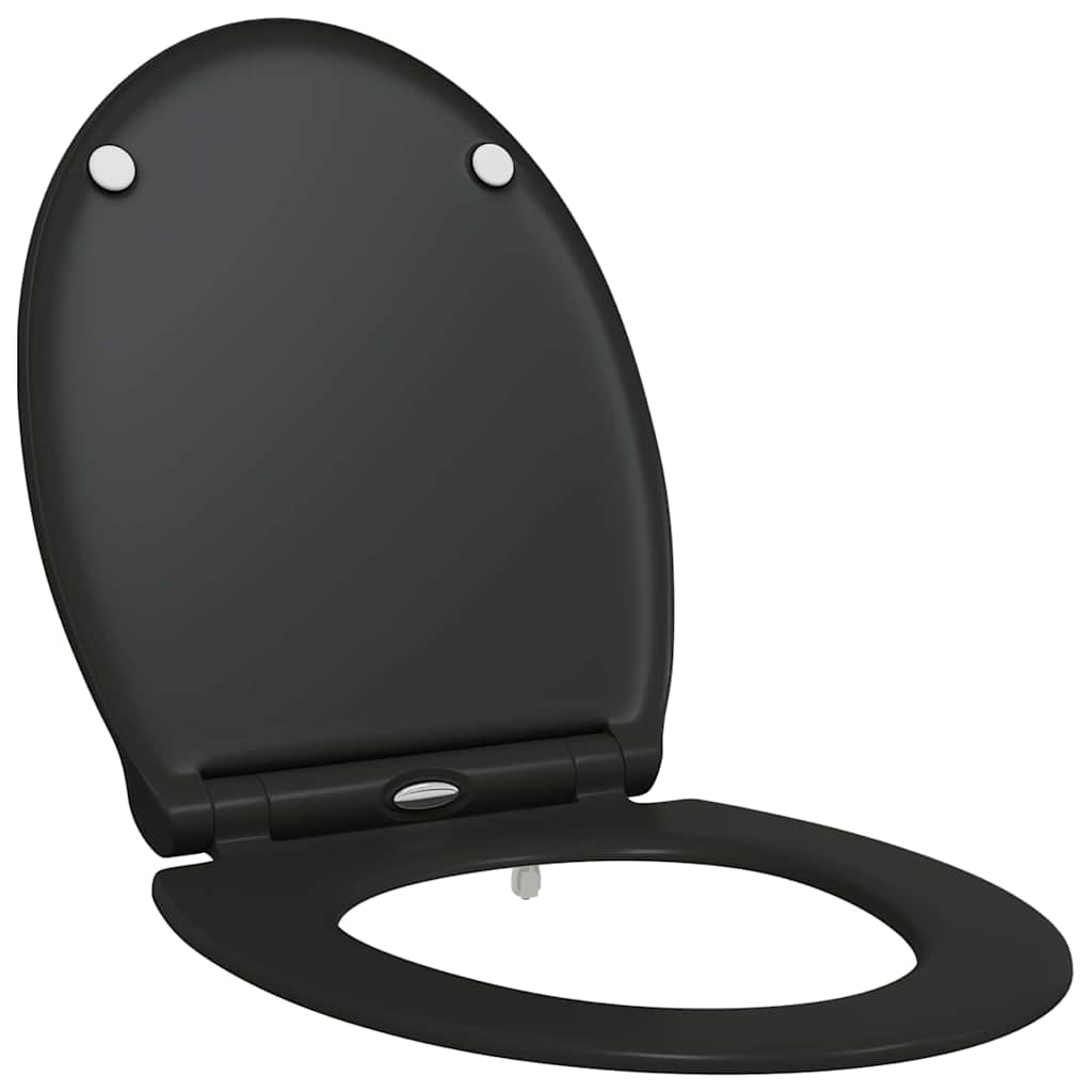 Toalettsete Svart 45,5 x 37,5 x 3,8 cm Duroplast