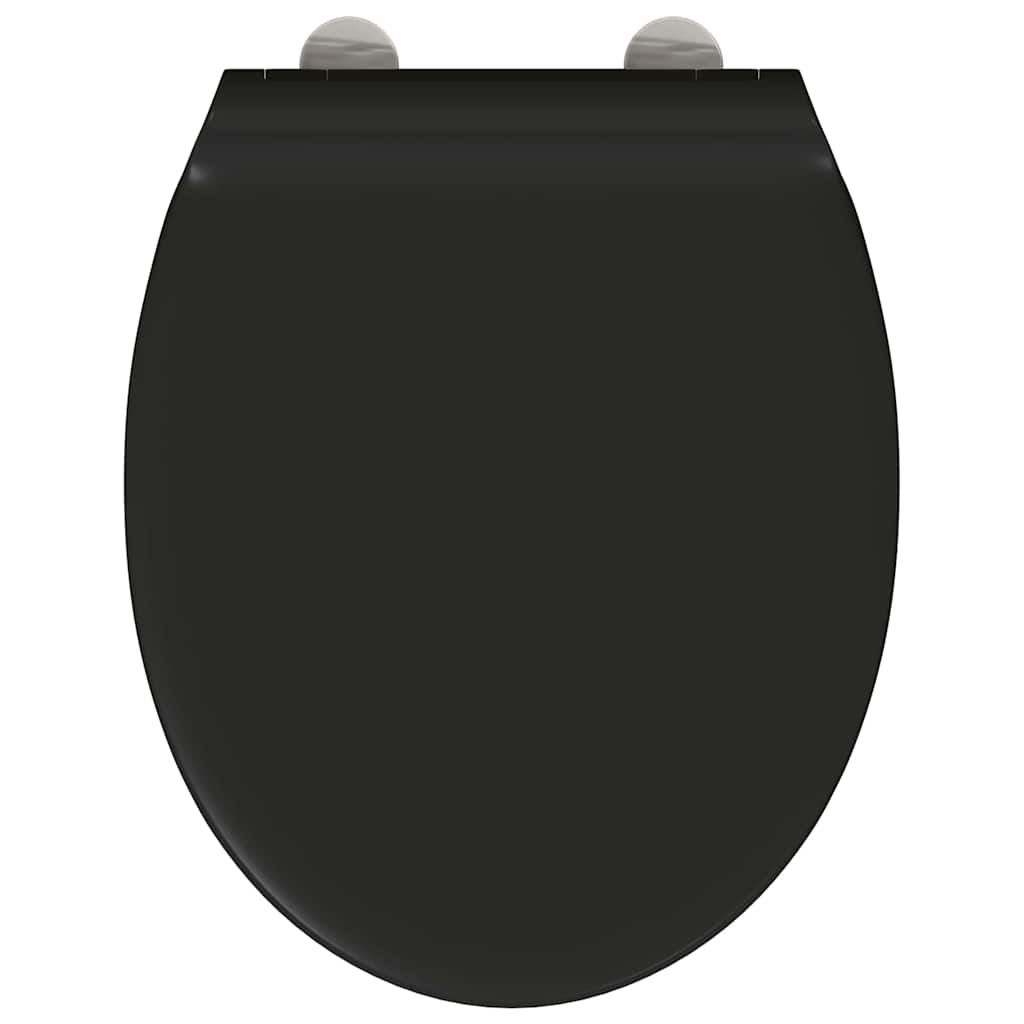 Toalettsete Svart 45,5 x 37,5 x 3,8 cm Duroplast
