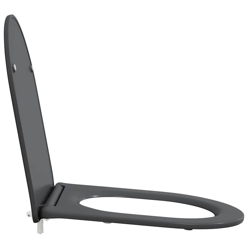 Toalettsete Antrasitt 47 x 36 x 3,4 cm Duroplast