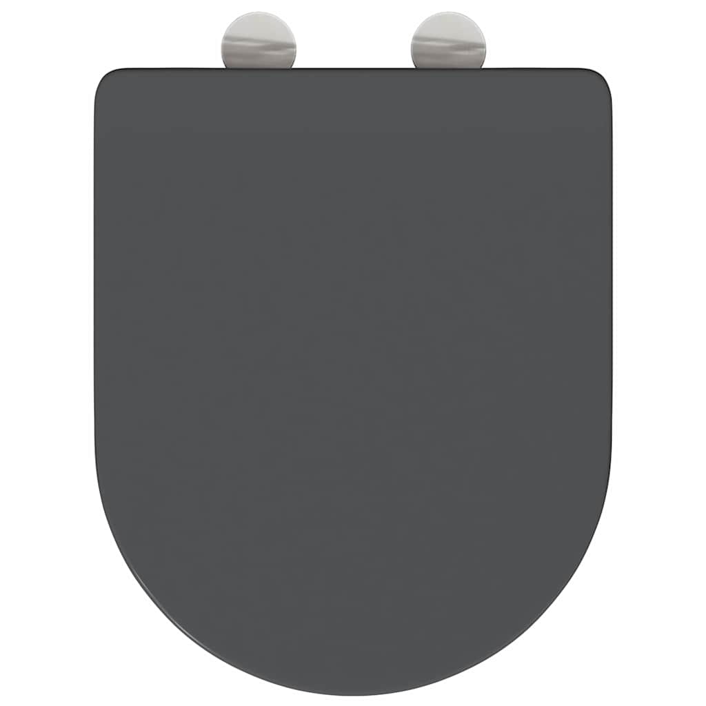 Toalettsete Antrasitt 47 x 36 x 3,4 cm Duroplast