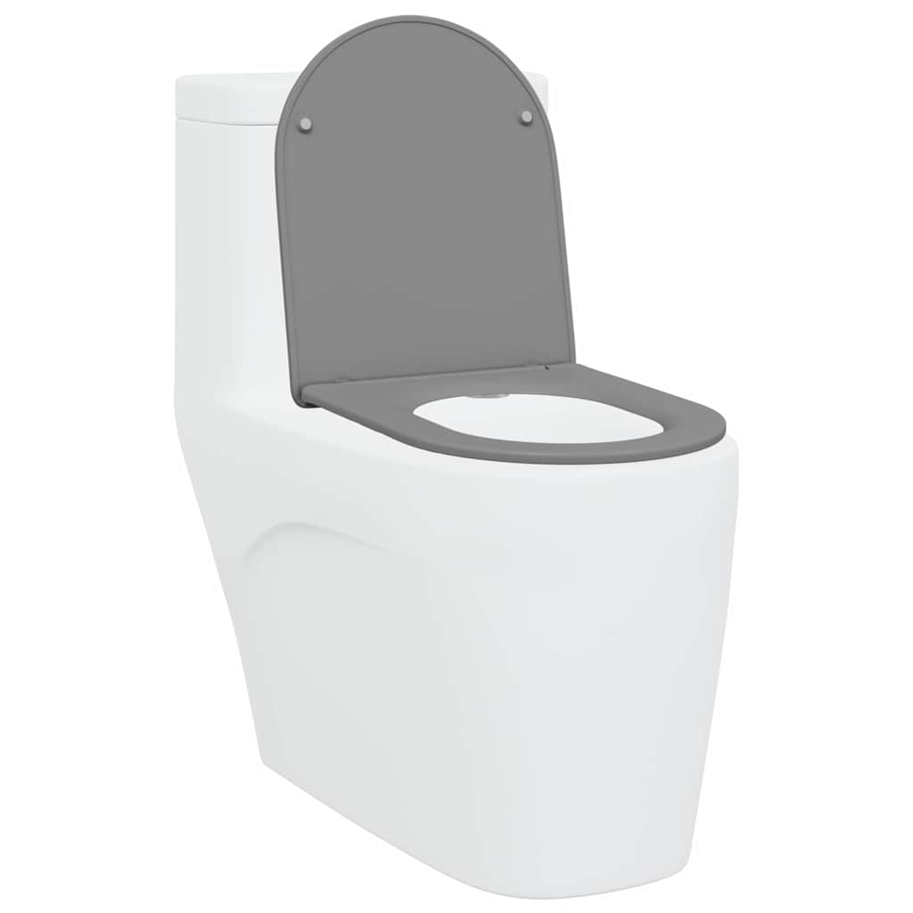 Toalettsete Grå 47 x 36 x 3,4 cm Duroplast