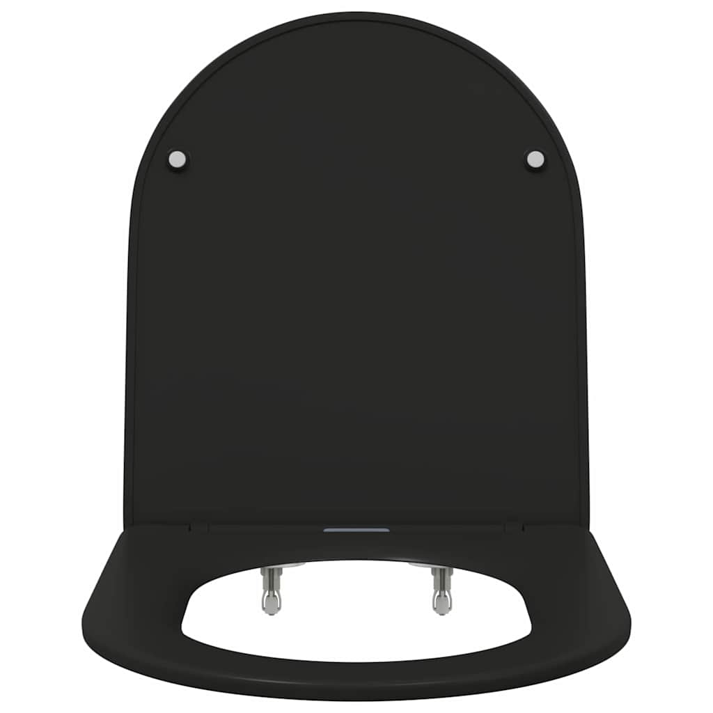 Toalettsete Svart 47 x 36 x 3,4 cm Duroplast