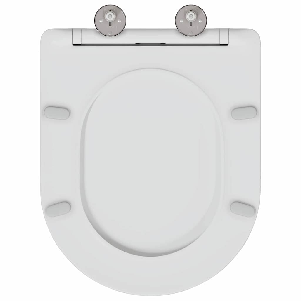 Toalettsete Hvit 47 x 36 x 3,4 cm Duroplast