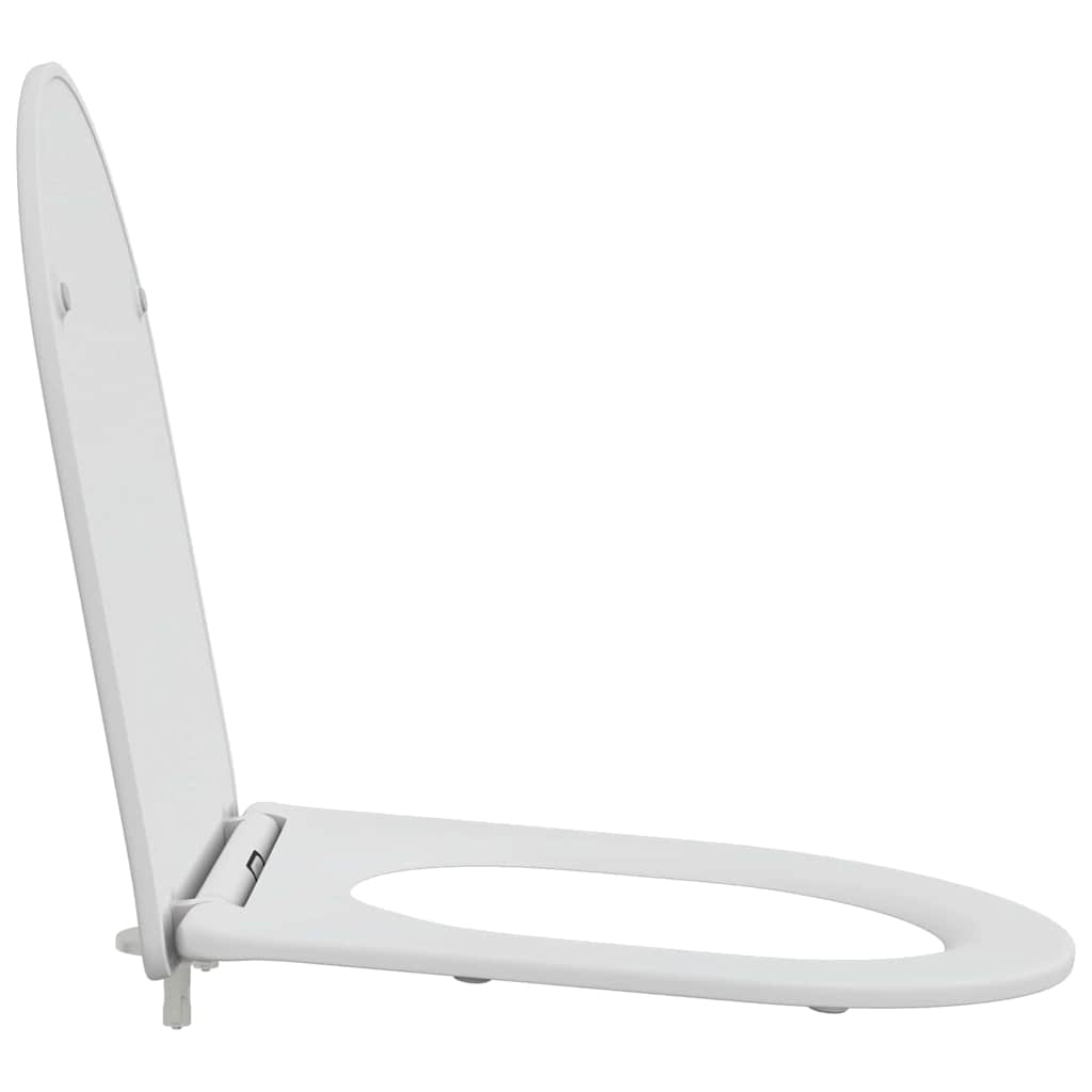 Toalettsete Hvit 47 x 36 x 3,4 cm Duroplast