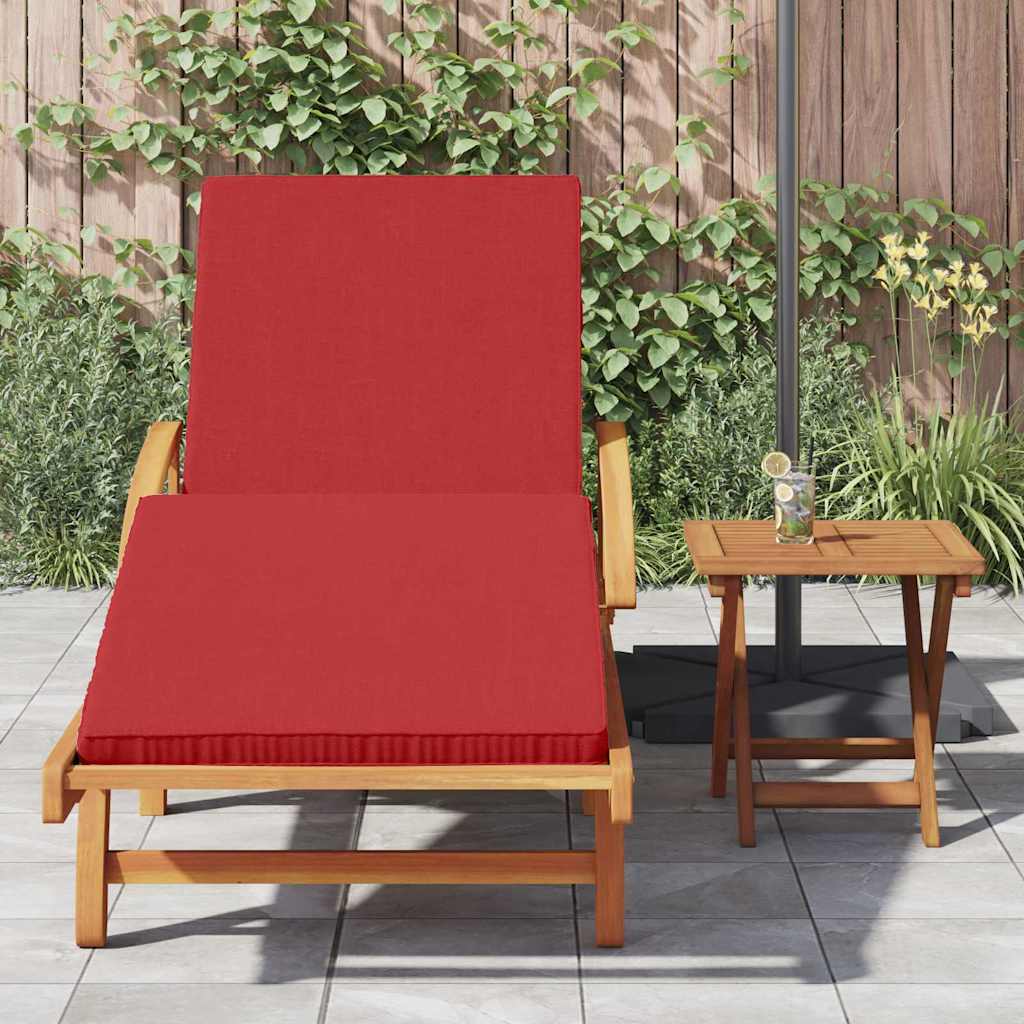 Solstol 2 pcs Rød Solid akasietre