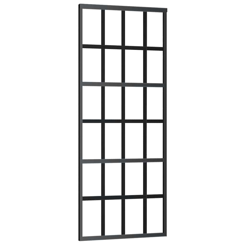 Skyvedør med monteringssett 76x205 cm ESG glass og aluminium