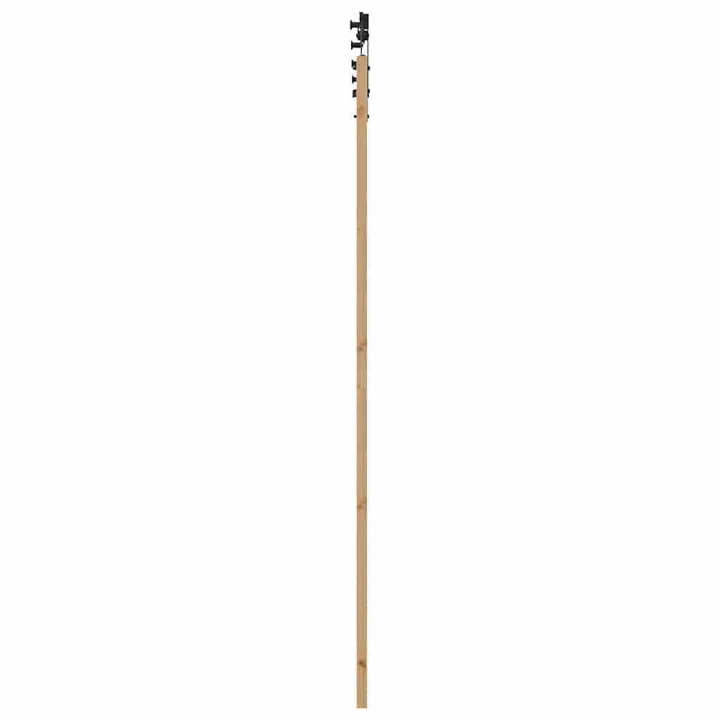 Skyvedør ORKDAL Naturlig og svart 93 x 232 cm