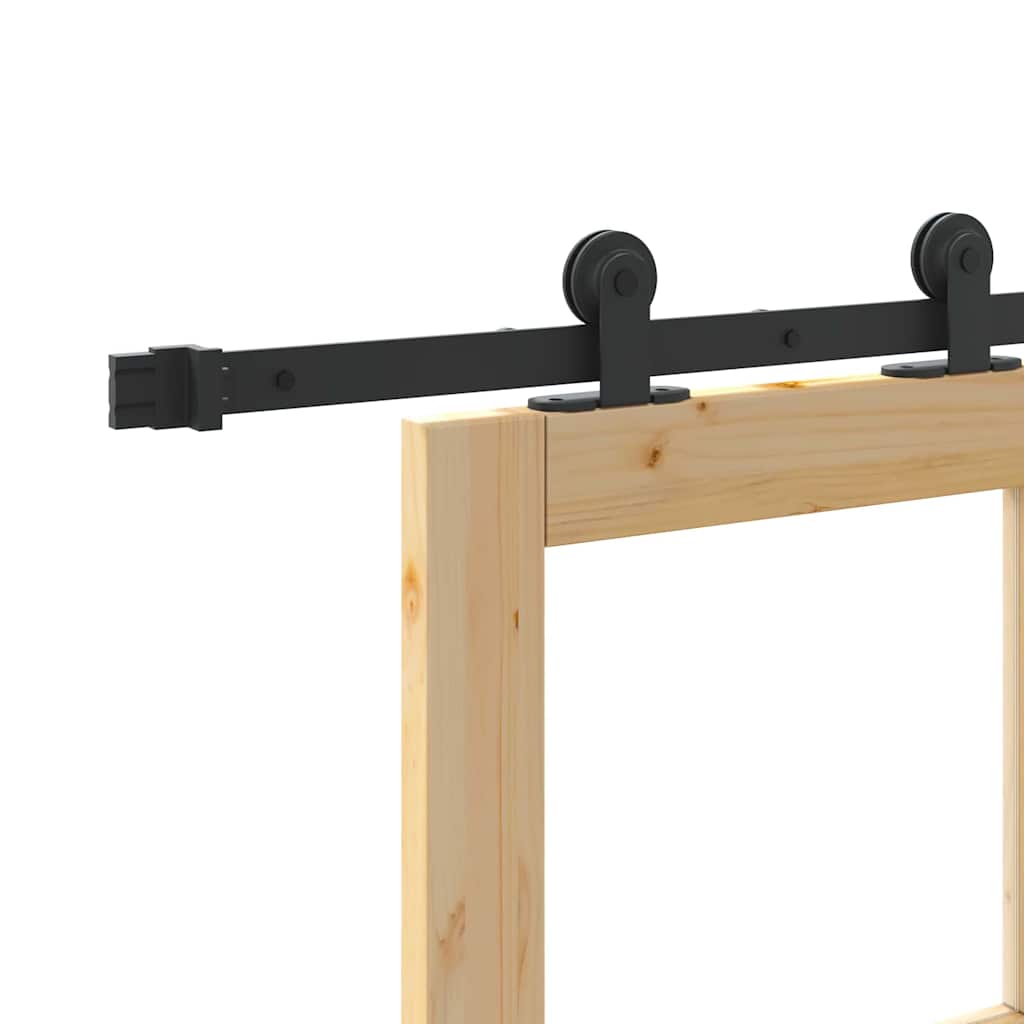 Skyvedør ORKDAL Naturlig og svart 61 x 198,5 cm