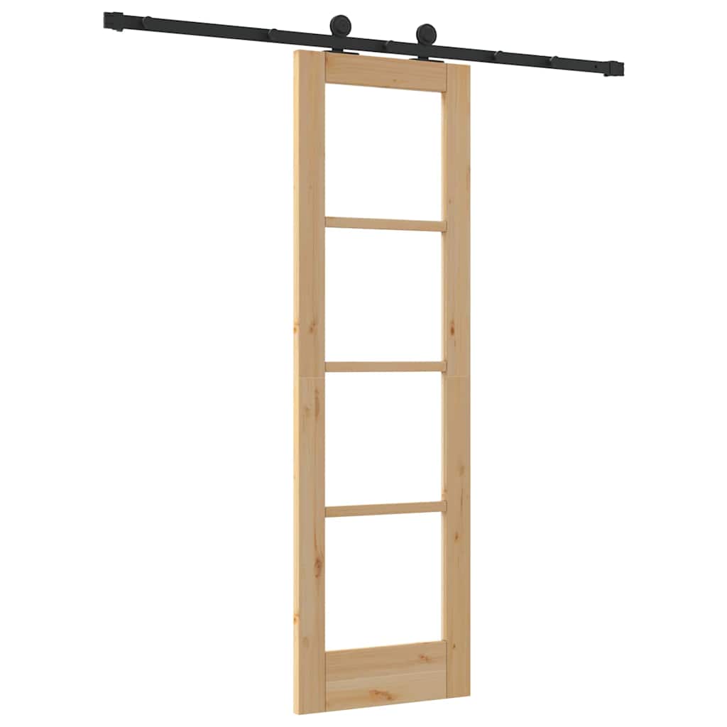 Skyvedør ORKDAL Naturlig og svart 61 x 198,5 cm