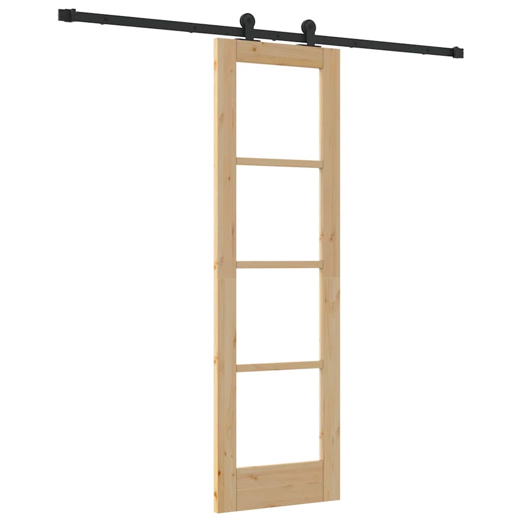 Skyvedør ORKDAL Naturlig og svart 61 x 198,5 cm
