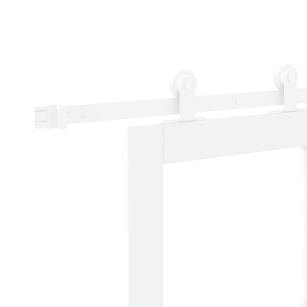 Skyvedør ORKDAL Hvit 61 x 198,5 cm Massivt furutre og glass