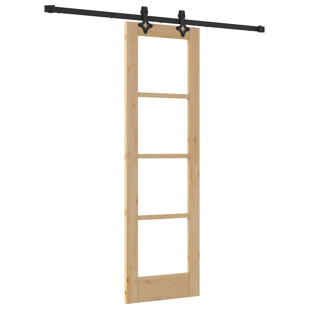 Skyvedør ORKDAL Naturlig og svart 61 x 198,5 cm