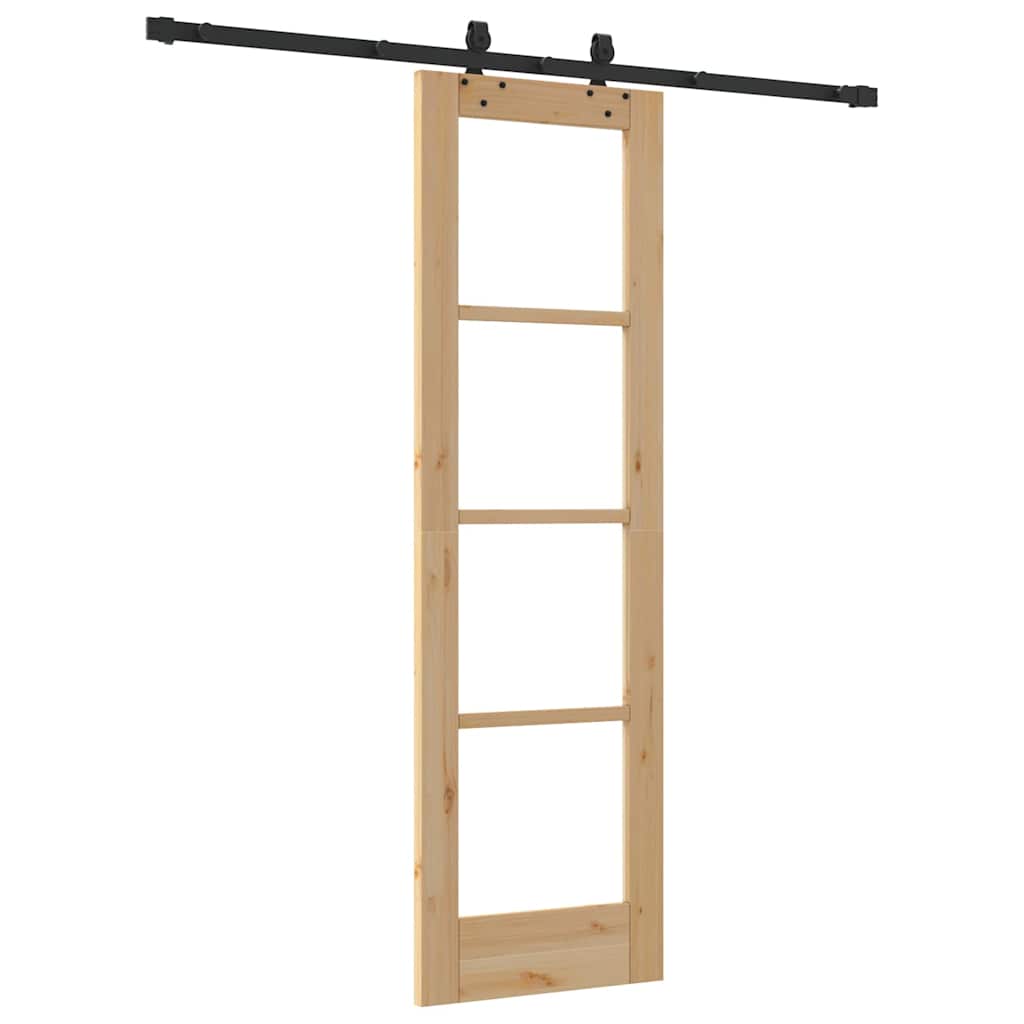 Skyvedør ORKDAL Naturlig og svart 61 x 198,5 cm