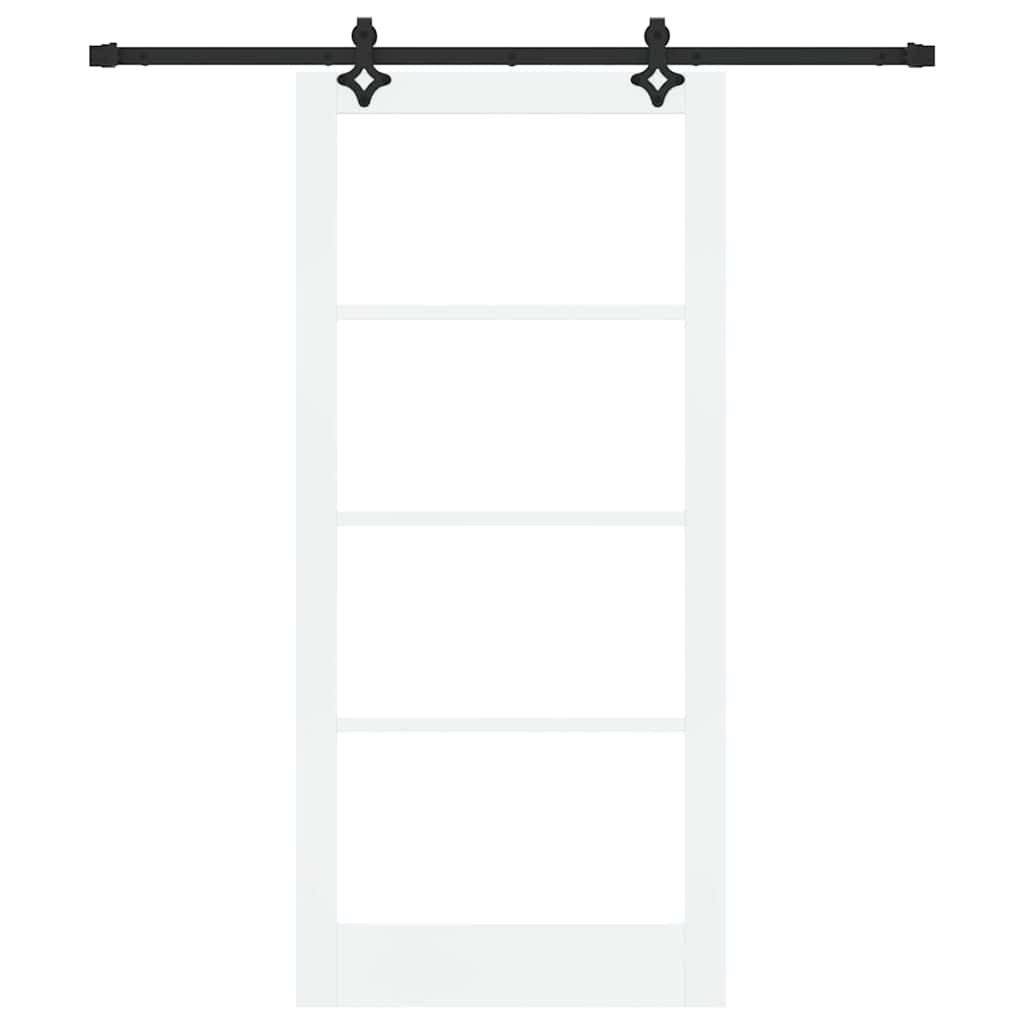 Skyvedør ORKDAL Hvit og svart 93 x 202 cm