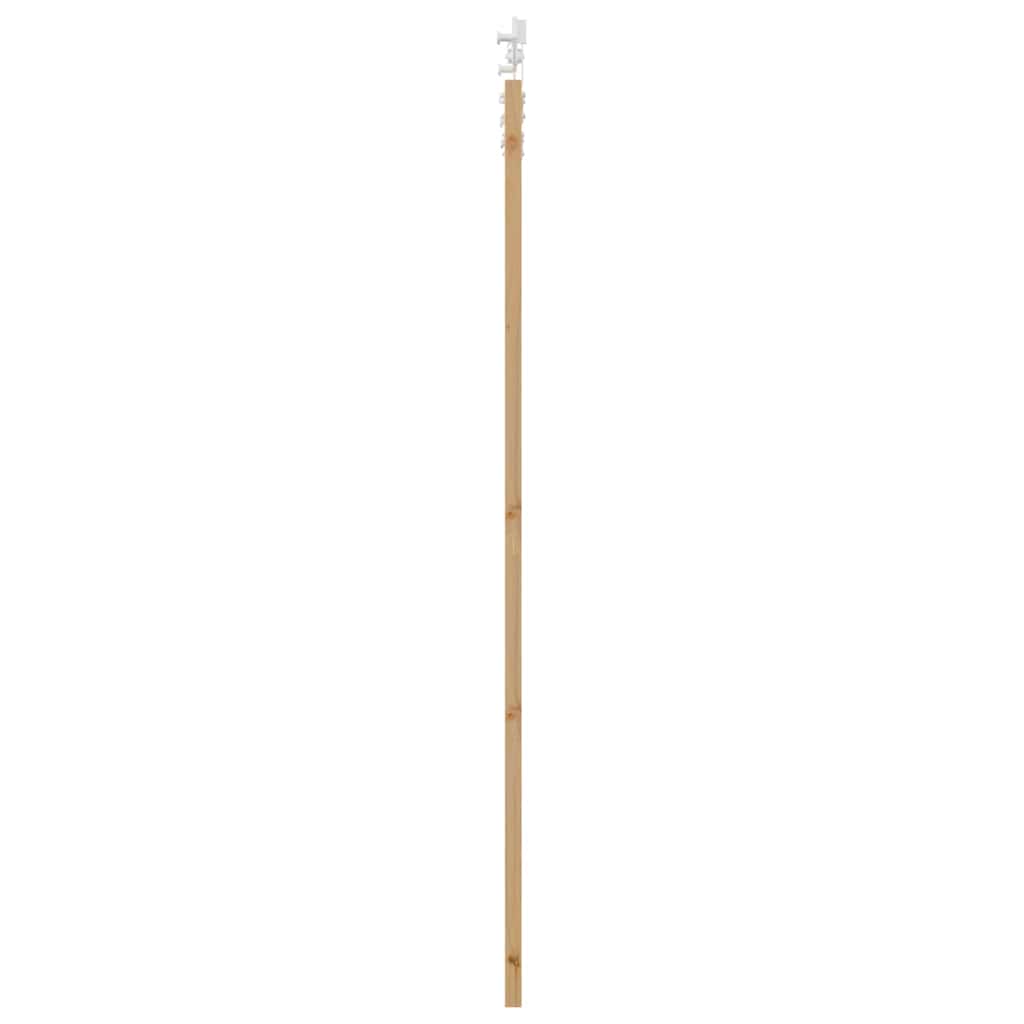 Skyvedør Naturlig 93 x 211 cm Massivt furutre og glass