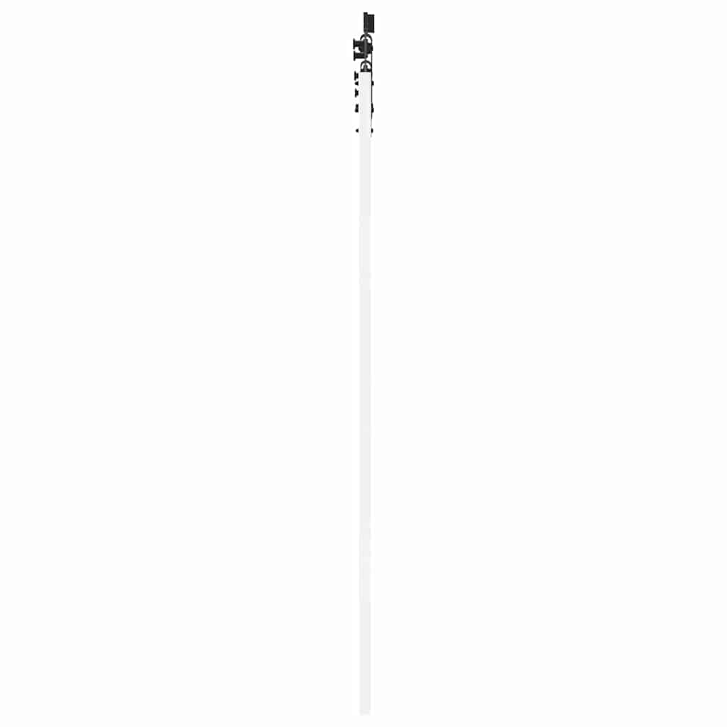 Skyvedør Hvit og svart 61 x 198,5 cm Massivt furutre og glass