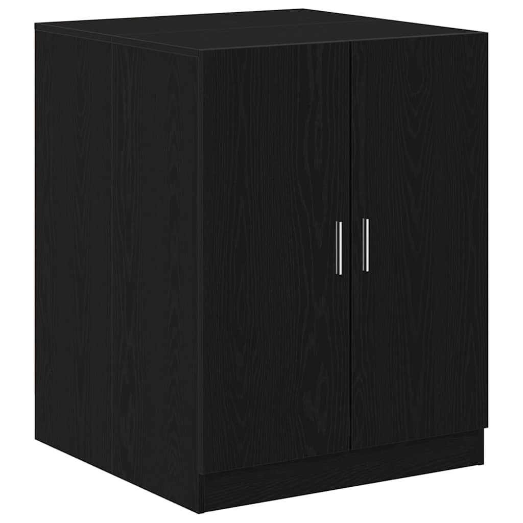 Vaskemaskinskap 2 stk. Svart Eik 70,5 x 71,5 x 181,5 cm