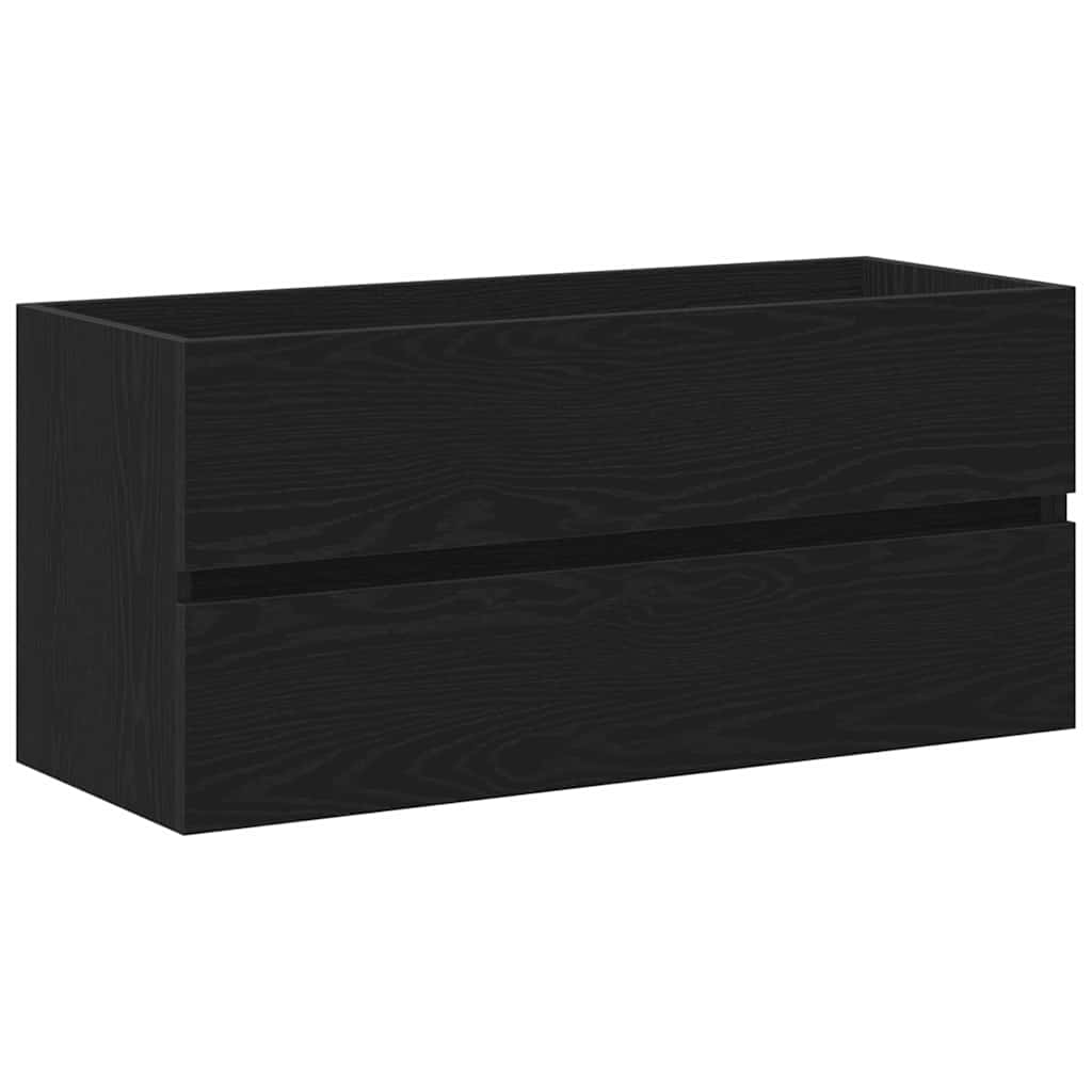 Baderomsvaskeskap for Svart Eik 90 x 39 x 62 cm Konstruert tre