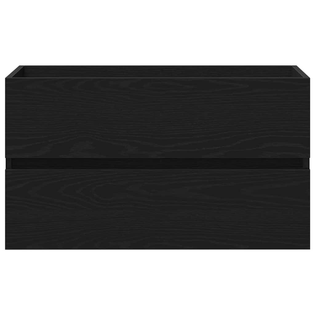 Baderomsvaskeskap for Svart Eik 80 x 39 x 62 cm Konstruert tre