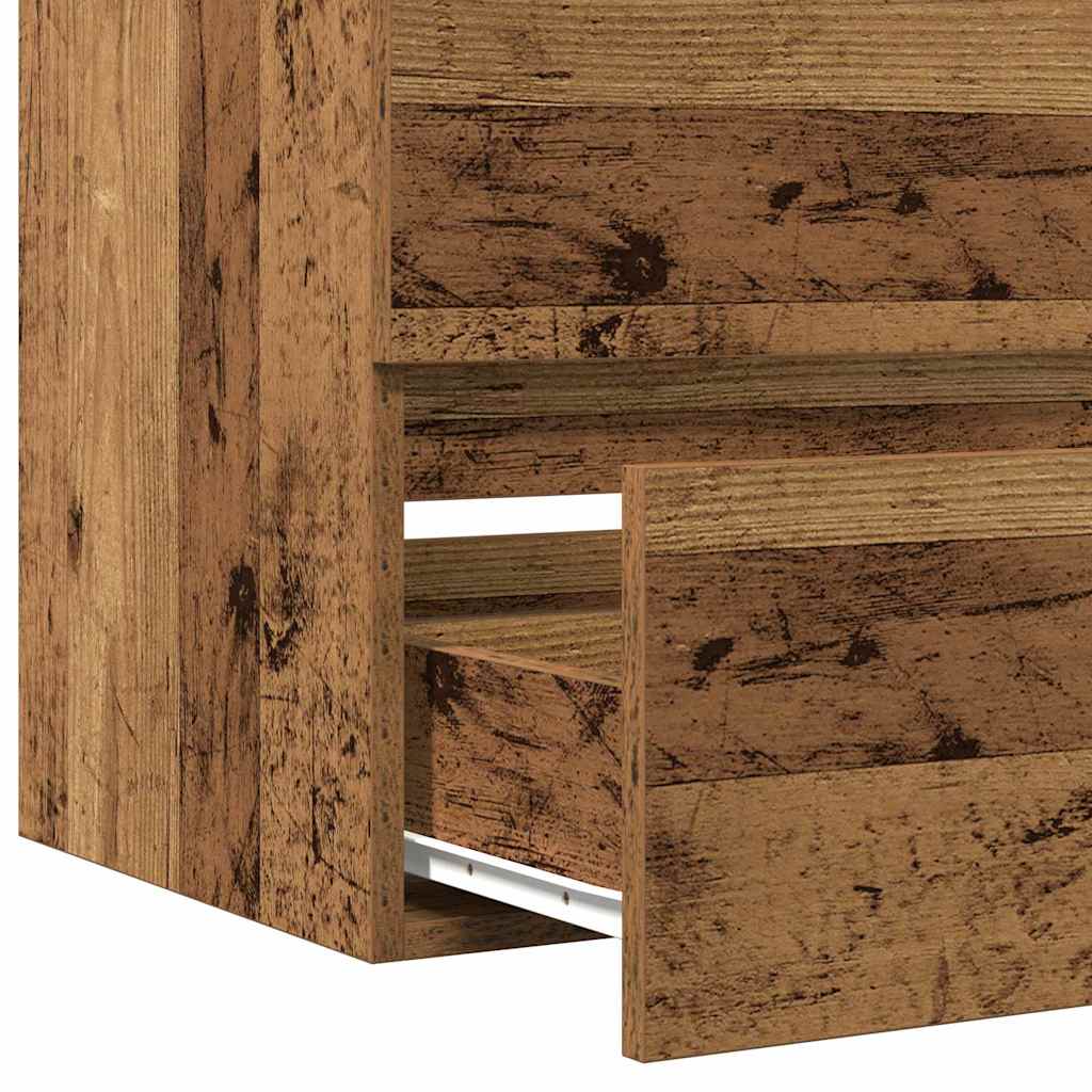 Baderomsvaskeskap Svart Eik 80 x 39 x 62 cm Konstruert tre