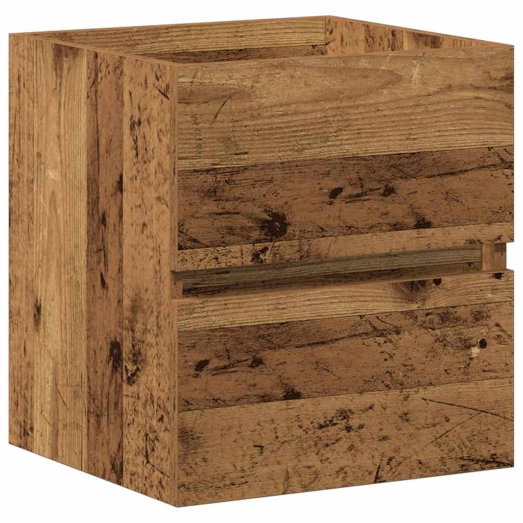 Baderomsvaskeskap Svart Eik 80 x 39 x 62 cm Konstruert tre
