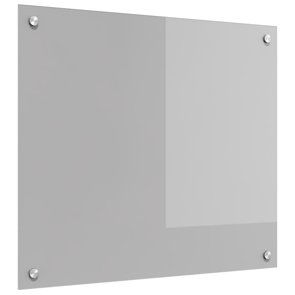 Kjøkkenbenkplate Lysegrå 70 x 60 cm herdet glass