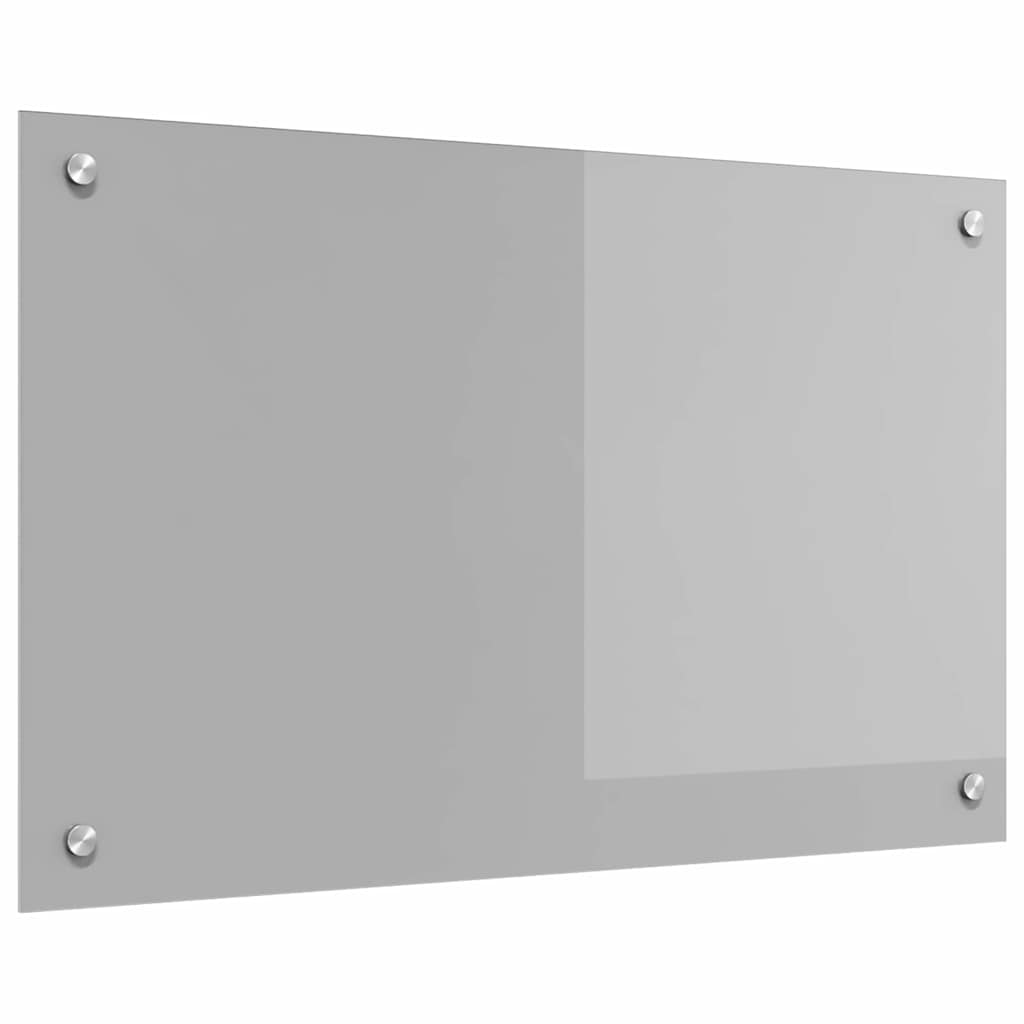 Kjøkkenbenkplate Lysegrå 80 x 50 cm herdet glass
