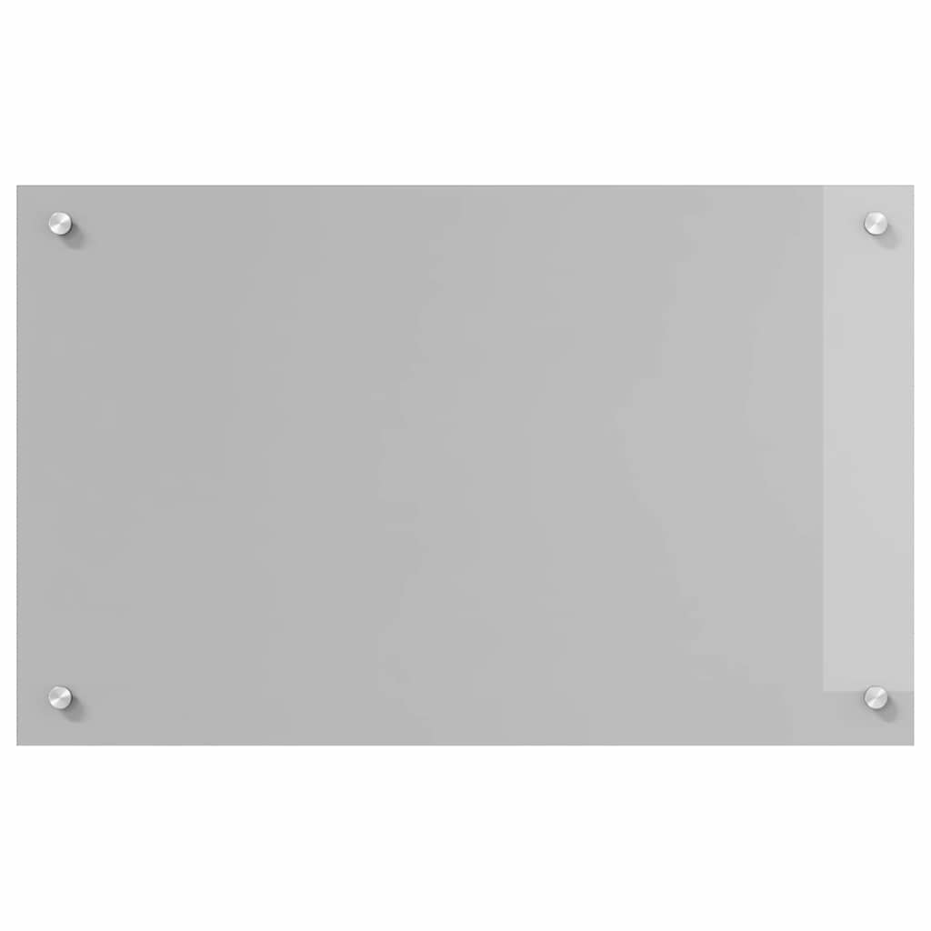 Kjøkkenbenkplate Lysegrå 80 x 50 cm herdet glass
