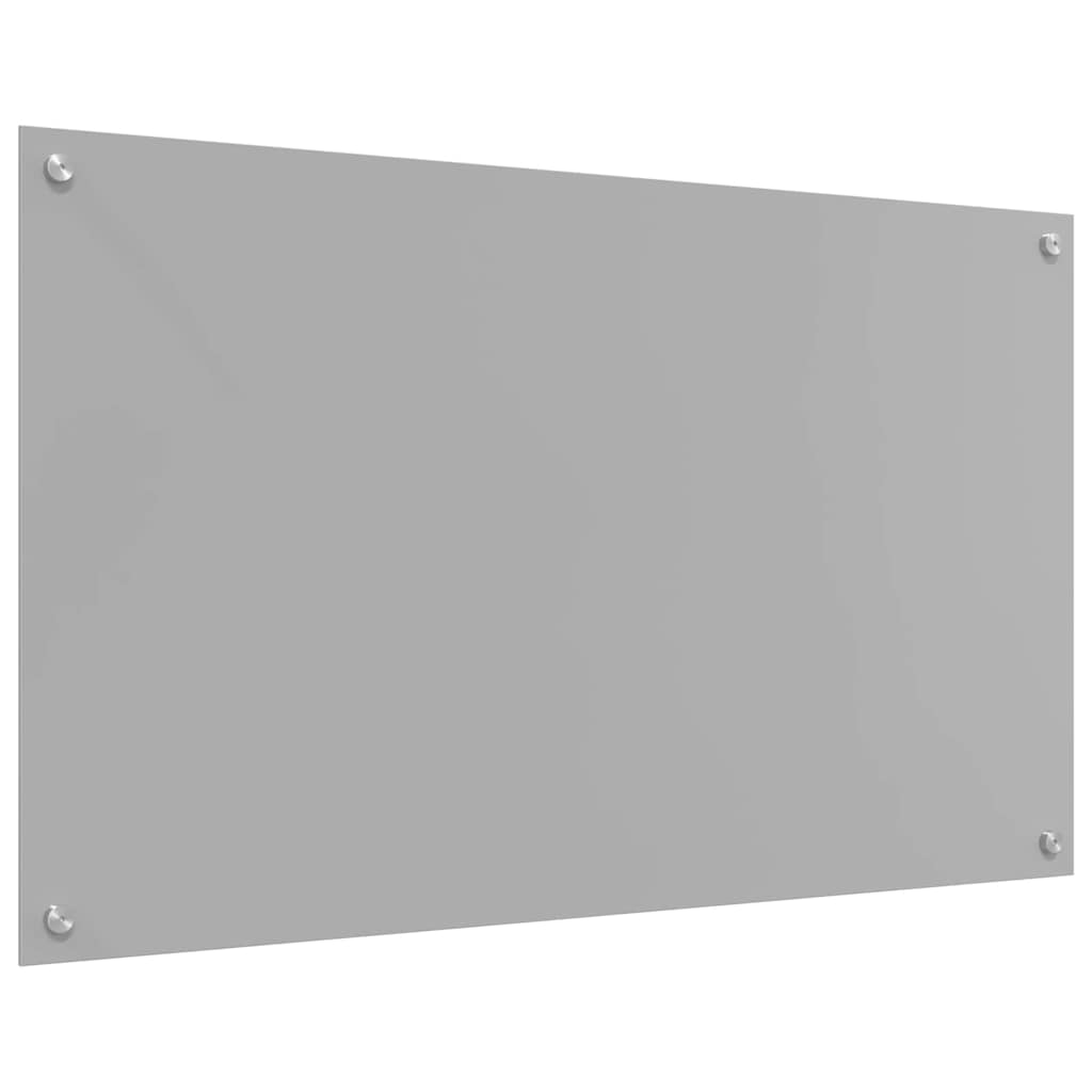 Kjøkkenbenkplate Lysegrå 100 x 60 cm herdet glass