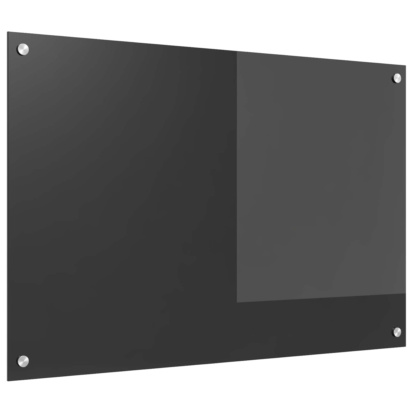 Kjøkkenbenkplate Mørkegrå 90 x 60 cm herdet glass
