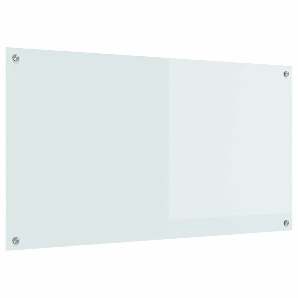 Kjøkkenbenkplate Hvit 110 x 60 cm herdet glass