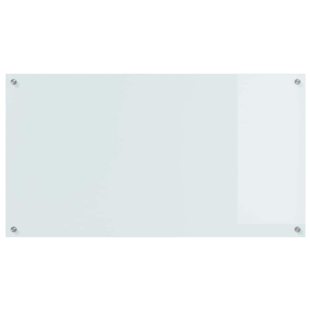 Kjøkkenbenkplate Hvit 110 x 60 cm herdet glass