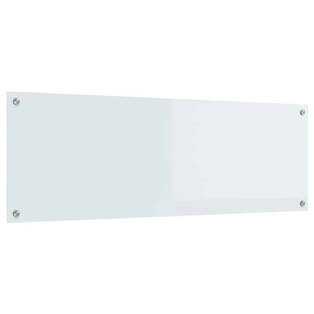 Kjøkkenbenkplate Hvit 120 x 40 cm herdet glass