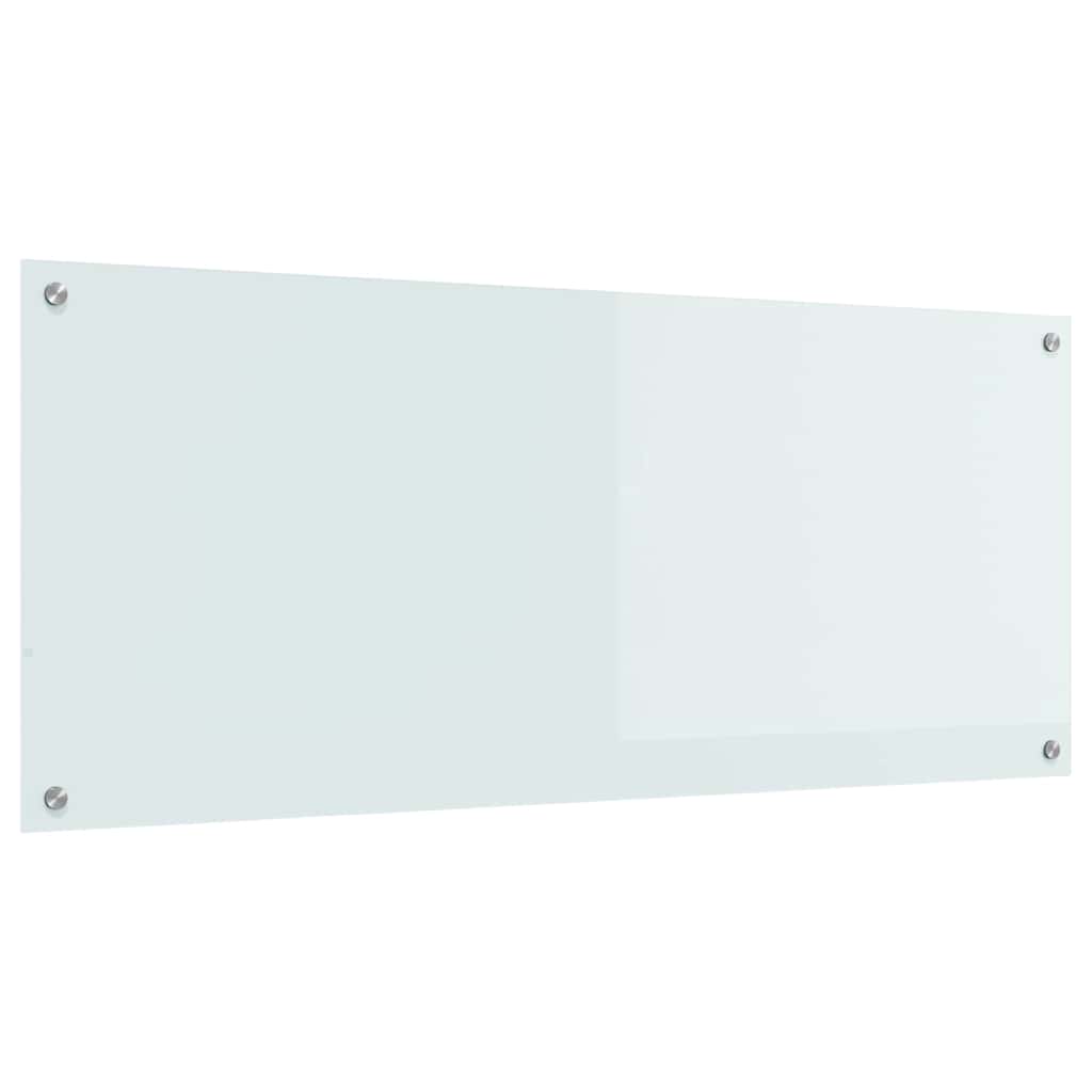 Kjøkkenbenkplate Hvit 120 x 50 cm herdet glass