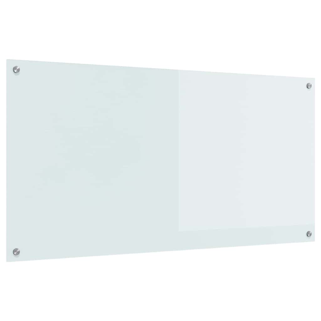Kjøkkenbenkplate Hvit 120 x 60 cm herdet glass