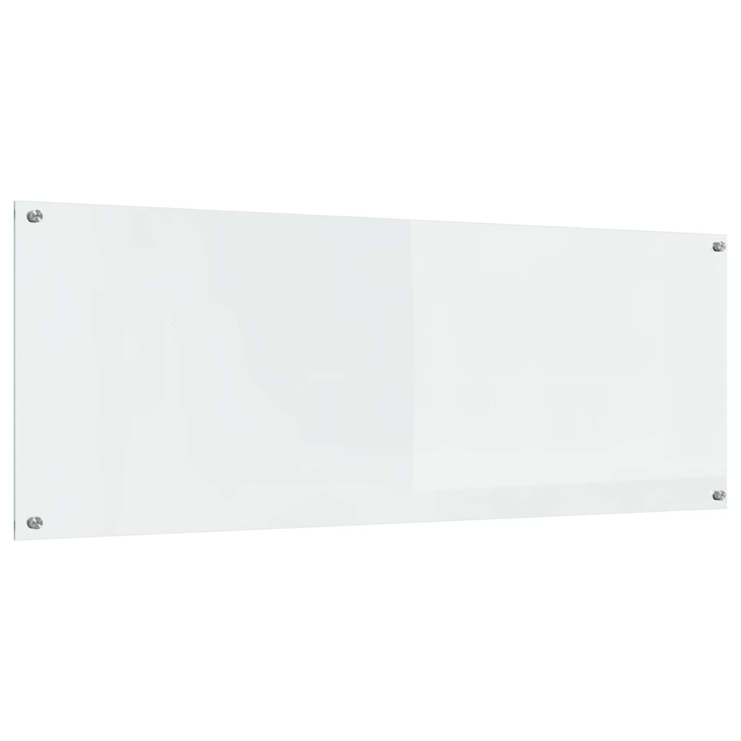 Kjøkkenbakplate Gjennomsiktig 110 x 40 cm herdet glass vidaXL
