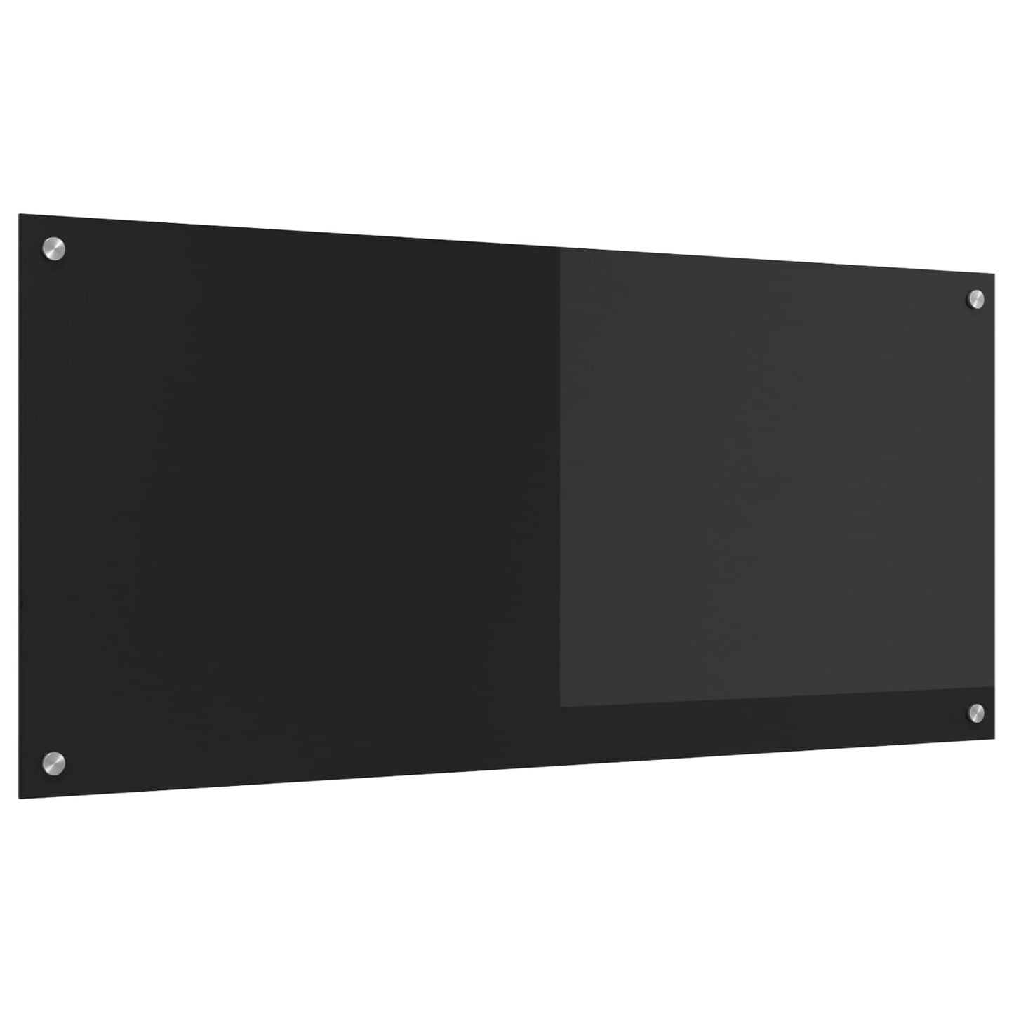 Kjøkkenbenkplate Svart 110 x 50 cm herdet glass
